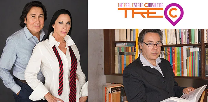 Los socios de TREC. De izquierda a derecha: Sam Gutiérrez, Adelaida Subías y Javier Mañas TREC's partners, from left to right, Sam Gutiérrez, Adelaida Subías & Javier Mañas