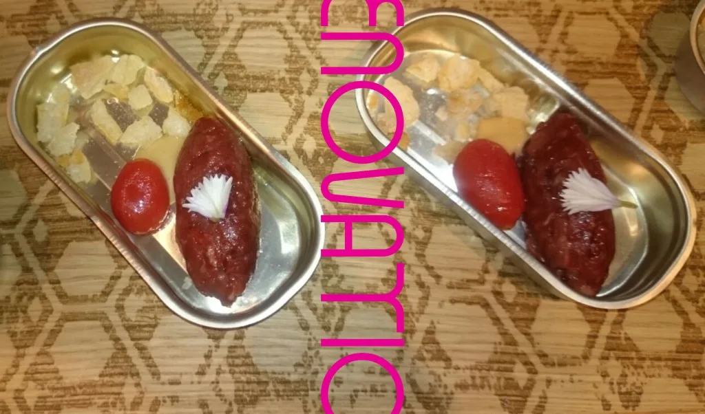 Paolo Casagrande. Tártar de solomillo, salsa de cebada y tomate confitado